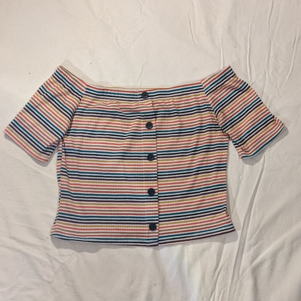 Striped crop top